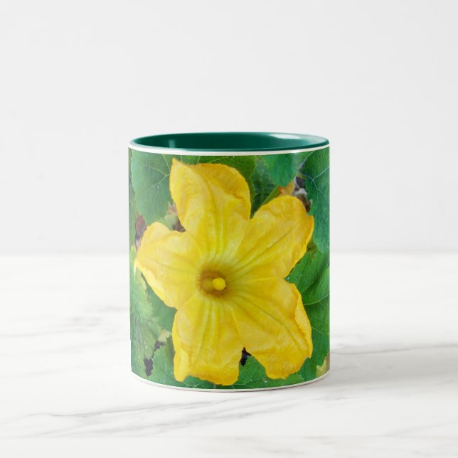 Caneca De Café Em Dois Tons Flor Zucchini (Centro)