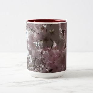 Caneca De Café Em Dois Tons Floração de Cerejeira