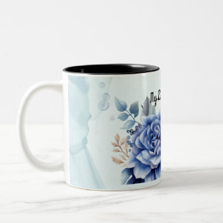 Caneca De Café Em Dois Tons Floral Mug