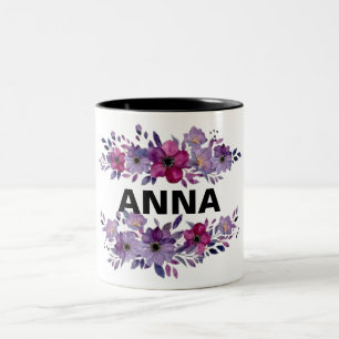CANECA DE CAFÉ EM DOIS TONS FLORAL MUG