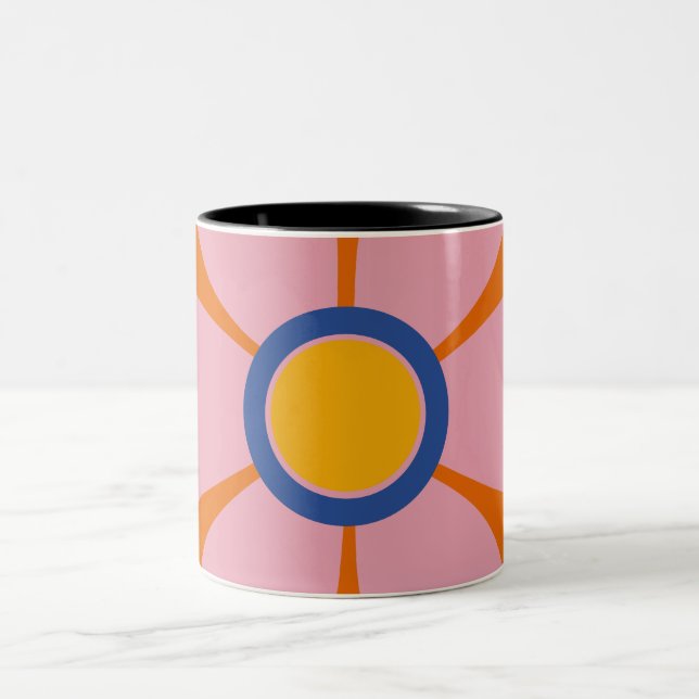 Caneca De Café Em Dois Tons Floral Mug (Centro)