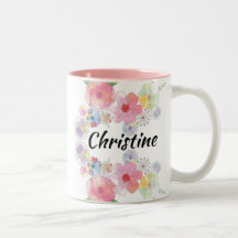 Floral Mug - Christine