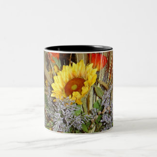 Caneca De Café Em Dois Tons Flores de Toscânia