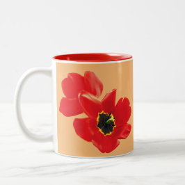 Caneca De Café Em Dois Tons Flores De Vovó Para Mamãe, Família E Amigos