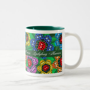 CANECA DE CAFÉ EM DOIS TONS FLORES DO JOANINHA