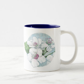 Caneca De Café Em Dois Tons flores do primavera