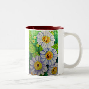 Caneca De Café Em Dois Tons Flores do Saguaro