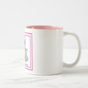 Caneca De Café Em Dois Tons Floresce uma criação de mylittlechi.com