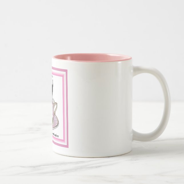 Caneca De Café Em Dois Tons Floresce uma criação de mylittlechi.com (Direita)