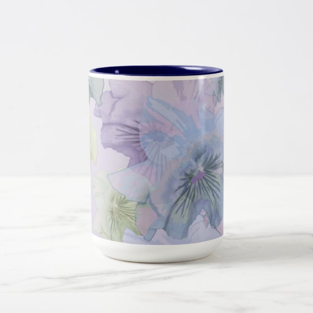 Caneca De Café Em Dois Tons Florescer (Centro)