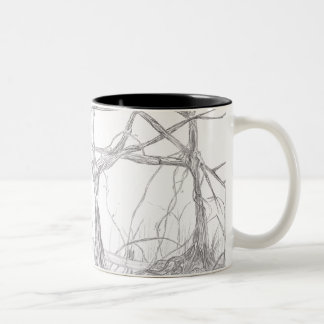 Caneca De Café Em Dois Tons Floresta
