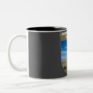 Caneca De Café Em Dois Tons Floresta Antiga de Pinheiro Bristlecone - Califórn