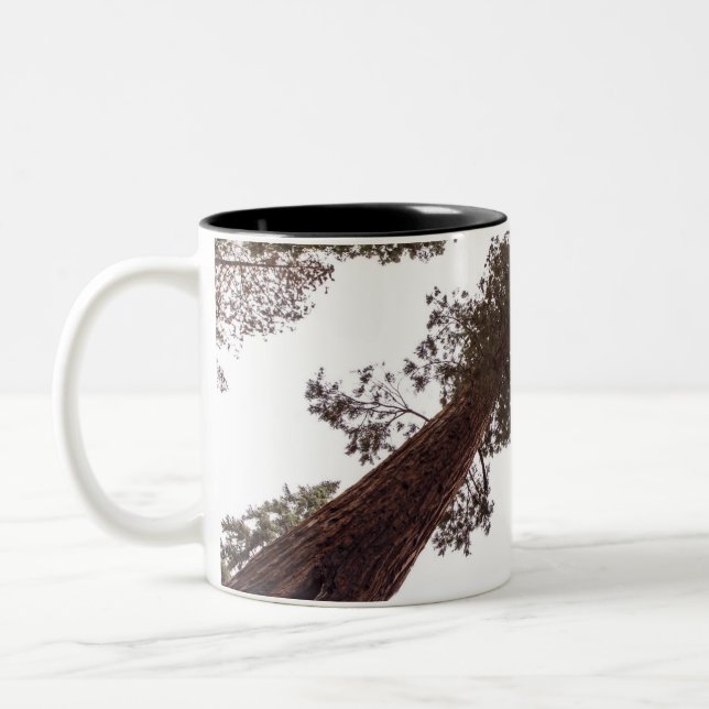 Caneca De Café Em Dois Tons floresta, árvore (Esquerda)