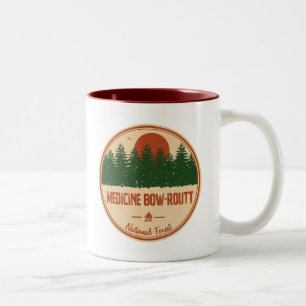 Caneca De Café Em Dois Tons Floresta Nacional Arco-Routt de Medicina