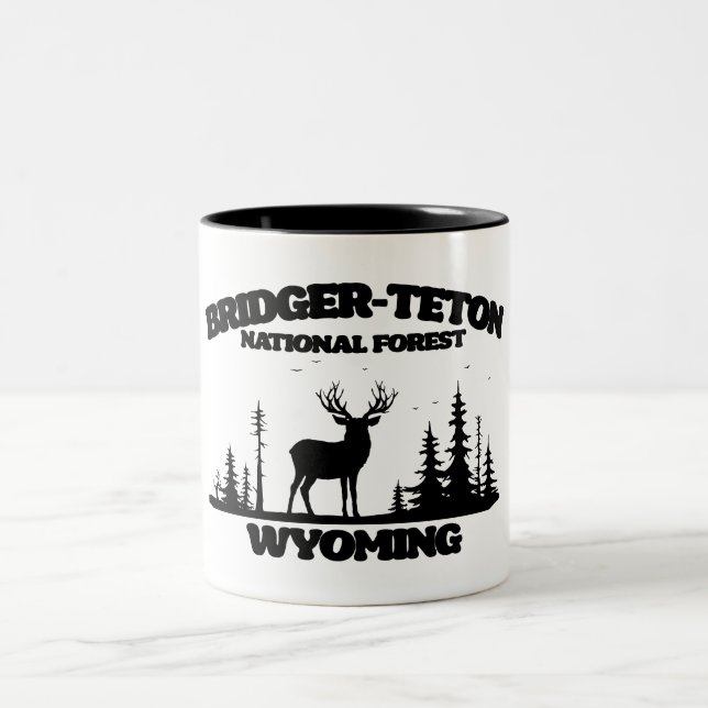 Caneca De Café Em Dois Tons Floresta Nacional Bridger-Teton (Centro)