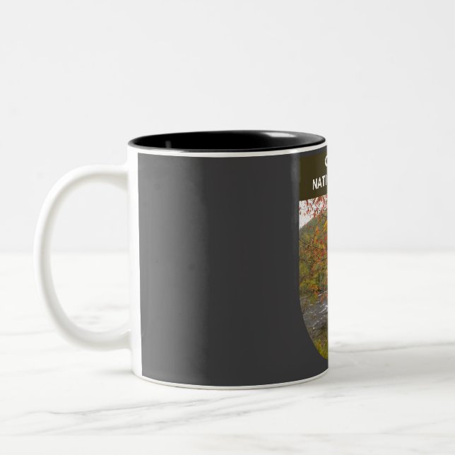 Caneca De Café Em Dois Tons Floresta Nacional Cherokee - Tennessee (Esquerda)