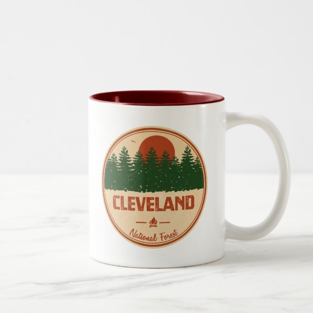 Caneca De Café Em Dois Tons Floresta Nacional Cleveland (Direita)