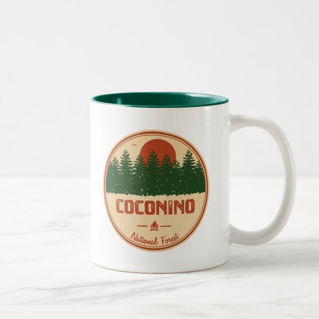 Caneca De Café Em Dois Tons Floresta Nacional Coconino (Direita)