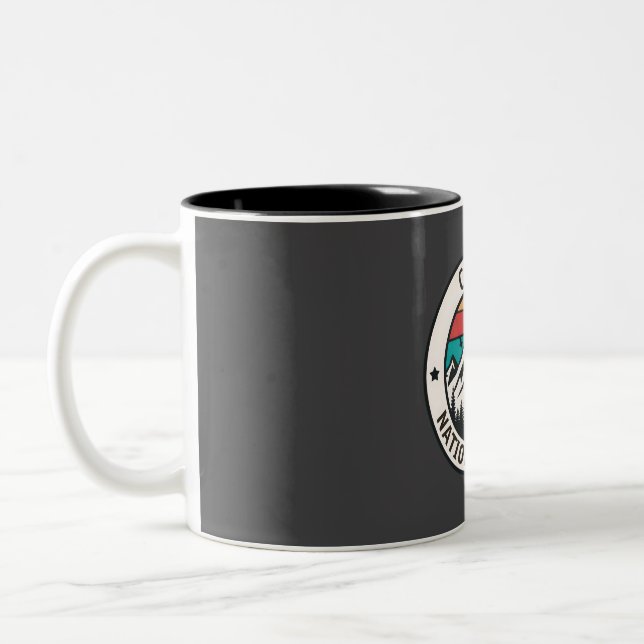 Caneca De Café Em Dois Tons Floresta Nacional Custer (Esquerda)