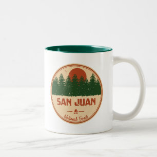 Caneca De Café Em Dois Tons Floresta Nacional de San Juan