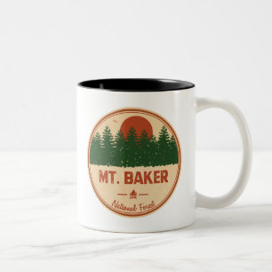 Caneca De Café Em Dois Tons Floresta Nacional do Monte Baker