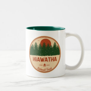 Caneca De Café Em Dois Tons Floresta Nacional Hiawatha