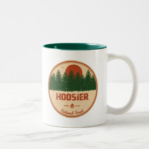 Caneca De Café Em Dois Tons Floresta Nacional Hoosier