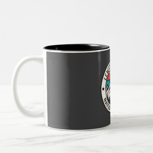 Caneca De Café Em Dois Tons Floresta nacional Lewis e clark (Esquerda)