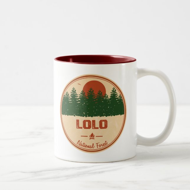 Caneca De Café Em Dois Tons Floresta Nacional Lolo (Direita)