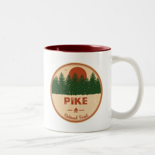 Caneca De Café Em Dois Tons Floresta Nacional Pike