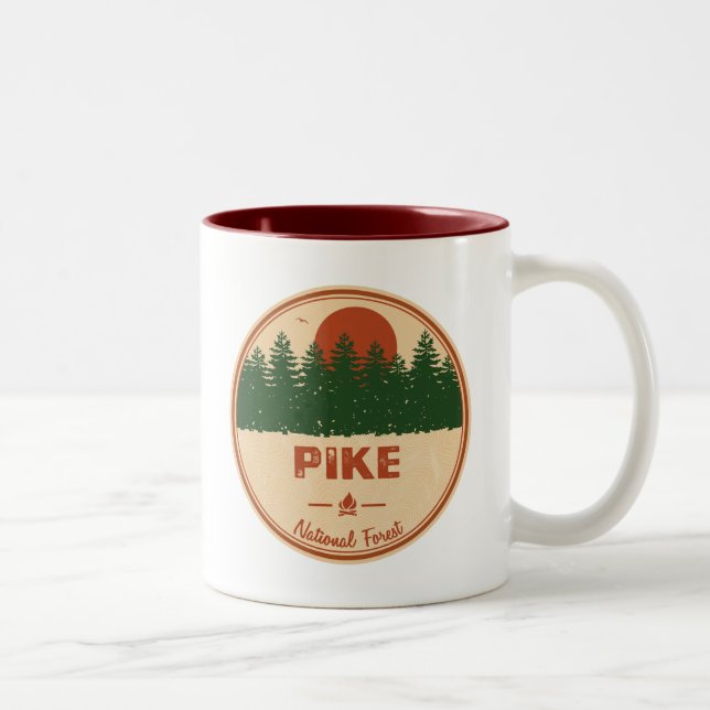 Caneca De Café Em Dois Tons Floresta Nacional Pike (Direita)