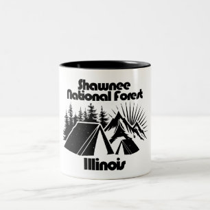 Caneca De Café Em Dois Tons Floresta Nacional Shawnee