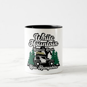 Caneca De Café Em Dois Tons Floresta Nacional White Mountain New Hampshire