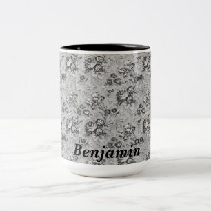 Caneca De Café Em Dois Tons Florestas de Cinzas e Pretos Personalizados