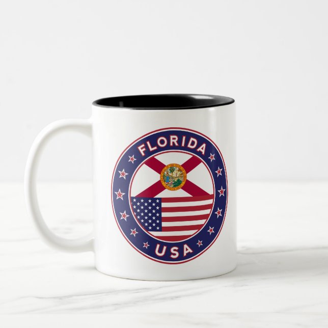 Caneca De Café Em Dois Tons Flórida (Esquerda)