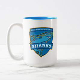 Caneca De Café Em Dois Tons Flórida Virtual Elementary School Mug (Blue)