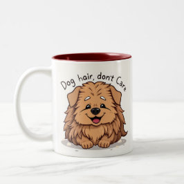 Caneca De Café Em Dois Tons Fluffy Dog