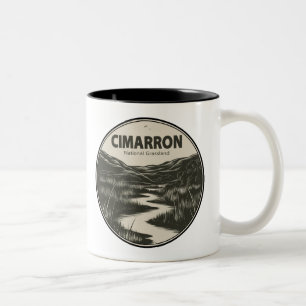 Caneca De Café Em Dois Tons Fluxo Nacional de Grassland Cimarron