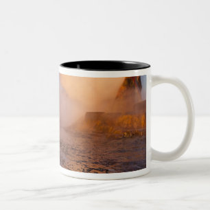Caneca De Café Em Dois Tons Fly Geyser no Deserto Black Rock