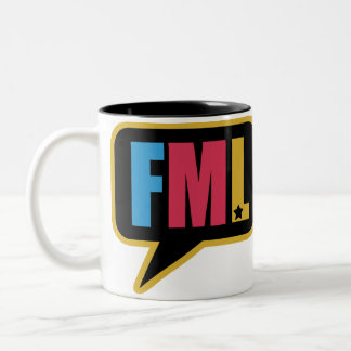 Caneca De Café Em Dois Tons FML (caneca)