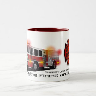Caneca De Café Em Dois Tons Fogo de apoio