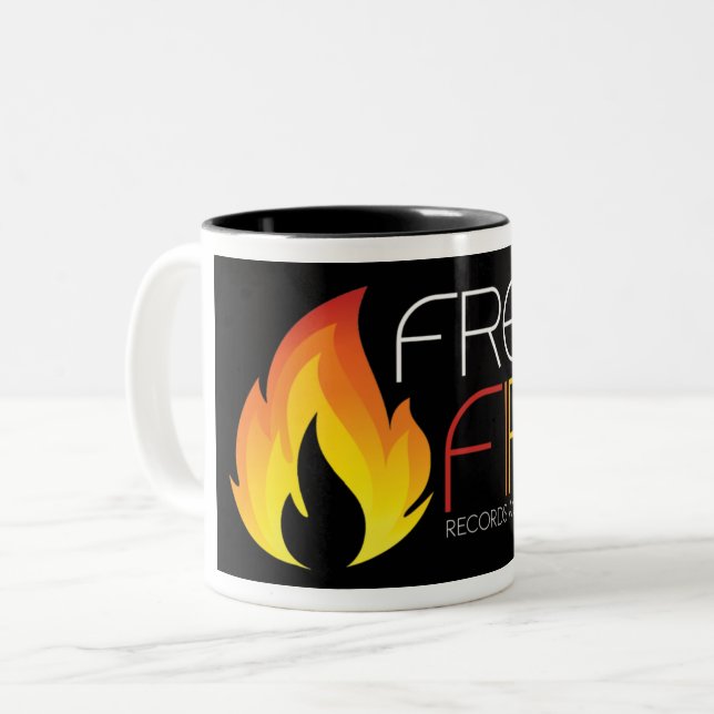 CANECA DE CAFÉ EM DOIS TONS FOGO FRESCO (Frente Esquerda)