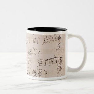 Caneca De Café Em Dois Tons Folha da contagem 'do luar Sonata