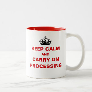 Caneca De Café Em Dois Tons Folha de Pagamento Manter Calmo Dia de Pagamento P