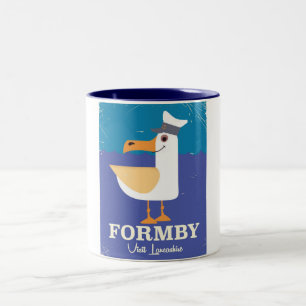 Caneca De Café Em Dois Tons Fomby Lancashire poster de viagens