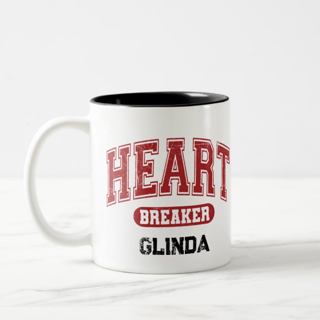 Caneca De Café Em Dois Tons Fonte Estimulada de Variedades Distintas Personali (Esquerda)