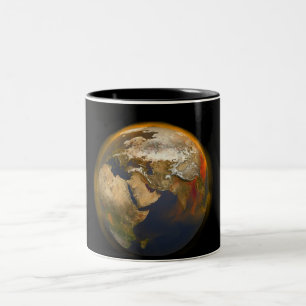 Caneca De Café Em Dois Tons Fontes de metano em todo o mundo - Crise climátic