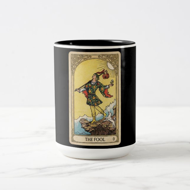 Caneca De Café Em Dois Tons Fool Tarot (Centro)