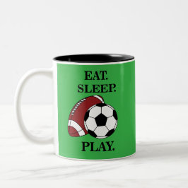 Caneca De Café Em Dois Tons Football Soccer Player Coach
