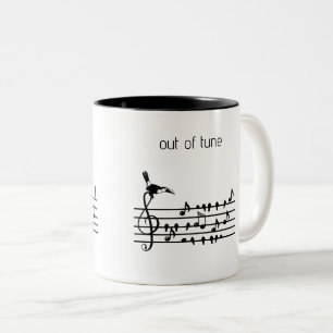 Caneca De Café Em Dois Tons Fora de Tono, Tucano & Pássaros Cantores Equipe Mu